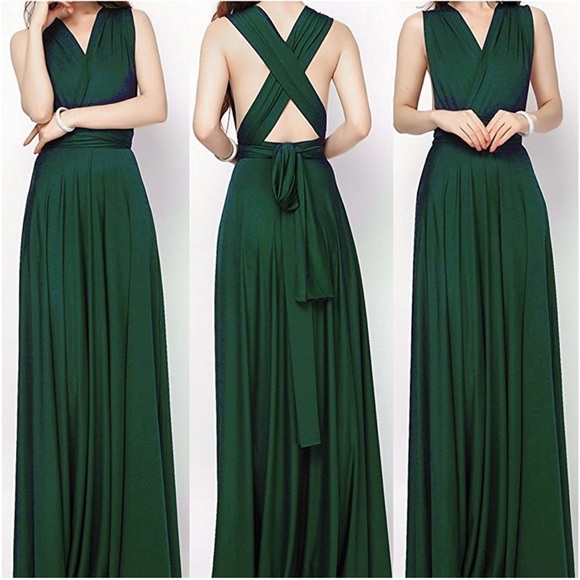 Multi wear floor length tie dress - Picture 4 of 7